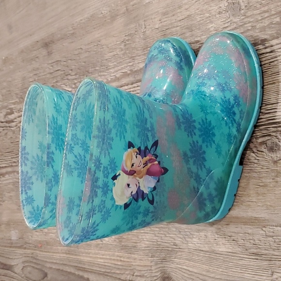 Disney Frozen Rainboots Size 2 - Picture 1 of 5